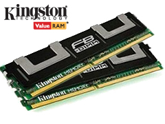 KVR667D2D8F5K2/4G (FB-DIMM DDR2 PC2-5300 2GB 2枚組 ECC)
