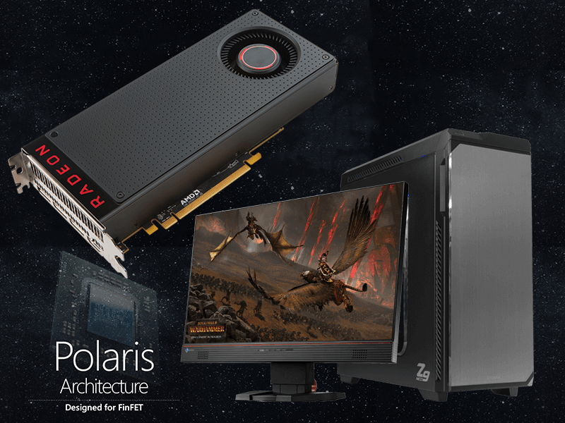 ゲーミングPC/IntelXeon/RX480 Polarisアーキテクチャー Radeon™ RX480グラフィックカードを搭載した