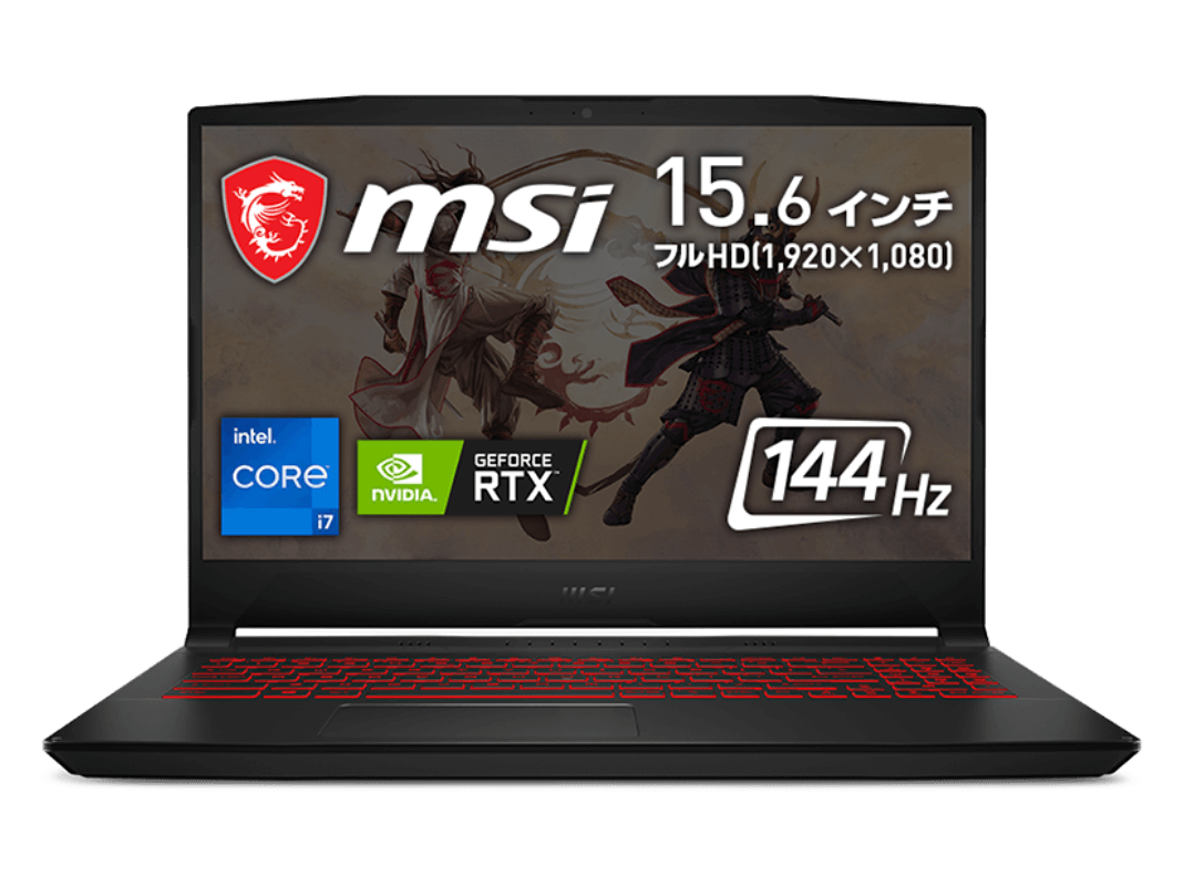 Msi Msi ゲーミングノート Katana Gf66 11u Katana Gf66 11ud 480jp 製品詳細 パソコンshopアーク Ark