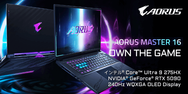 AORUS MASTER 16 BZHC6JPE64SP