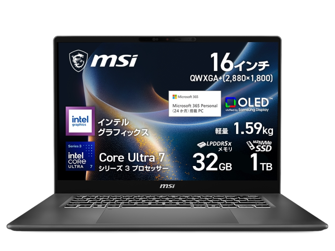 MSI MSI Creator シリーズ 【販売終了】CreatorPro M16 A12U 【販売