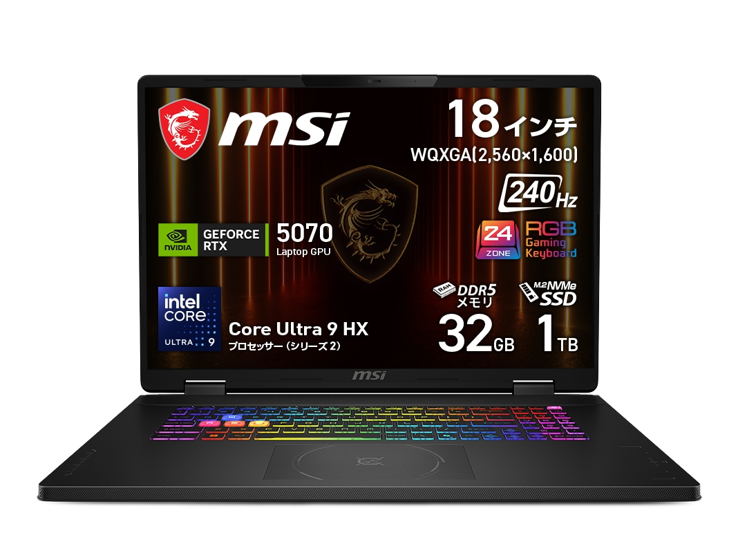 MSI MSI ゲーミングノート Titan 18 HX A2W Titan-18-HX-A2WJ-2600JP