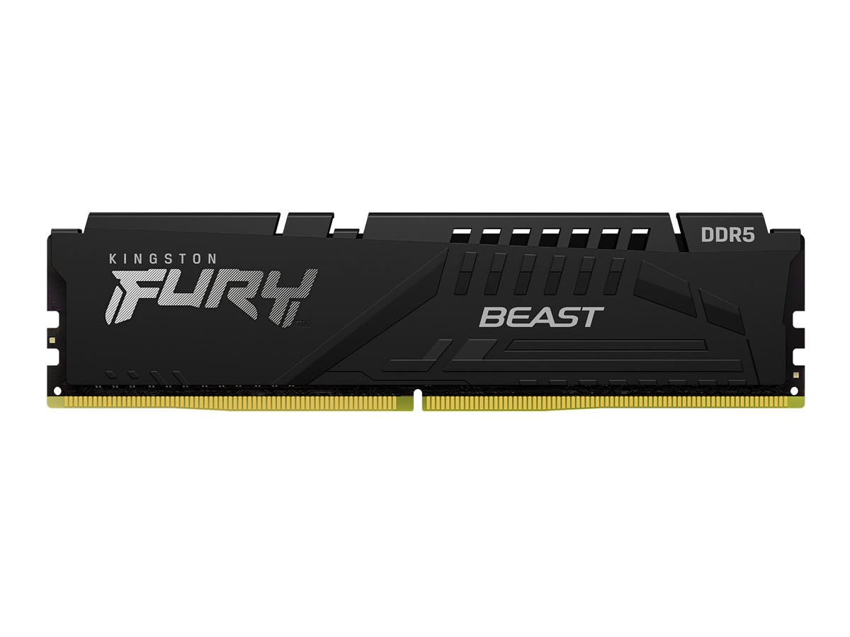 Kingston KF552C40BBK2-64 FURY Beast DDR5 288pin DDR5-5200 CL40-40-40 64GB( 32GBx2枚組) 1.25Volt XMP3.0 - 製品詳細 | パソコンSHOPアーク（ark）