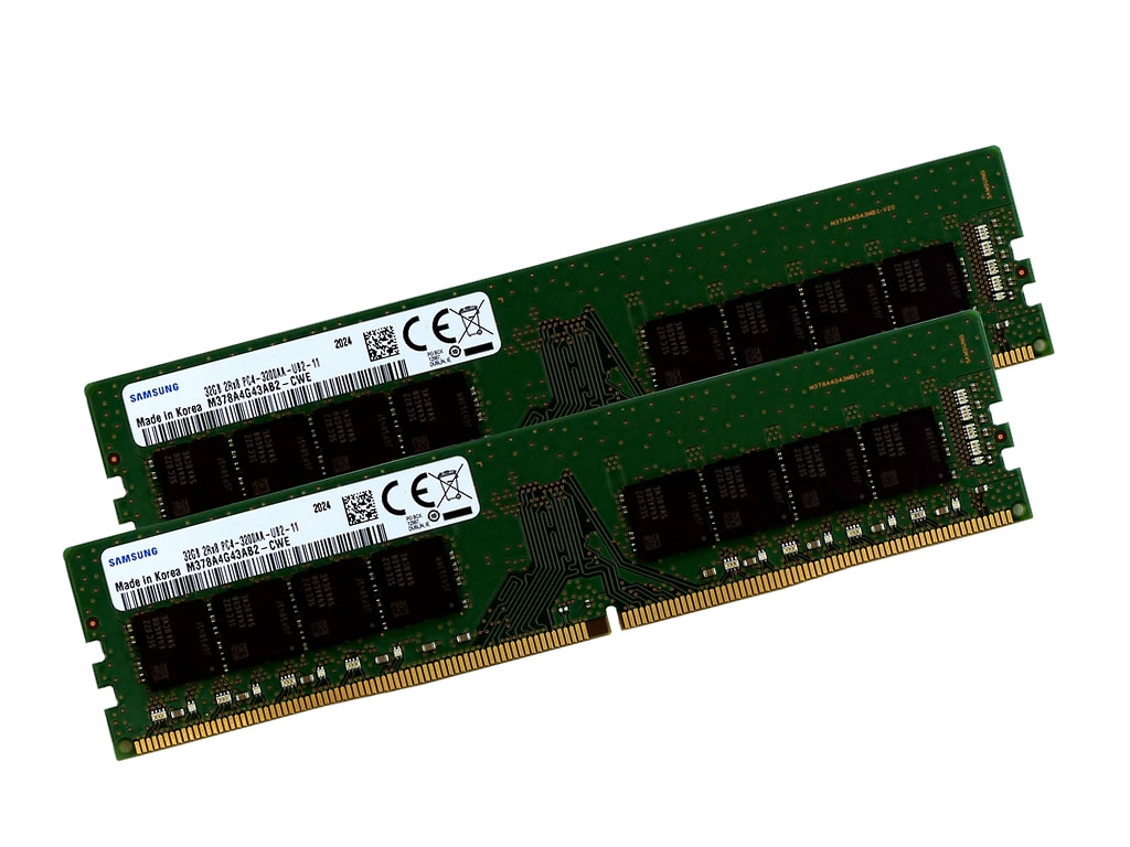 aiuto AU-2XM378A4G43AB2-CWE 288pin DDR4-3200 CL22 64GB(32GBx2枚組)SET 1.2Volt  SPD Samsung純正モジュール採用 - 製品詳細 | パソコンSHOPアーク（ark）