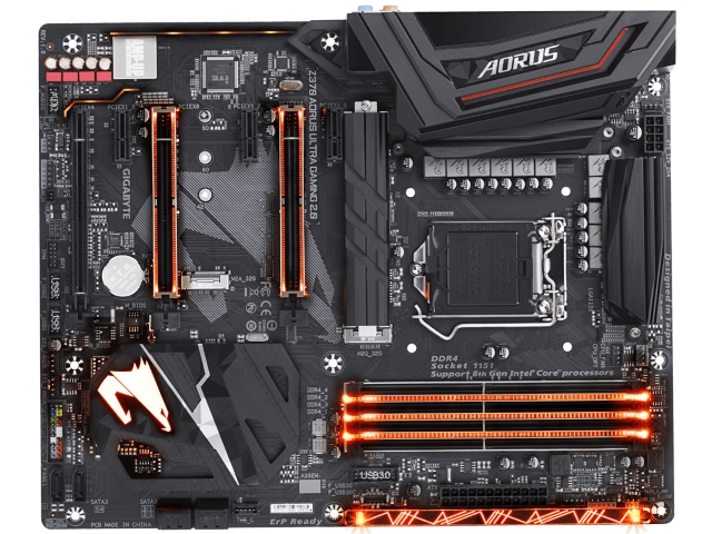 Gigabyte Z370 Aorus Ultra Gaming 2 0 インテル 300シリーズ Lga1151対応 Intel Z370チップセット搭載atxマザーボード 製品詳細 パソコンshopアーク Ark