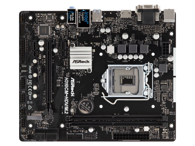 ASRock H310CM-HDV/M.2 インテル 300シリーズ LGA1151対応 intel H310 