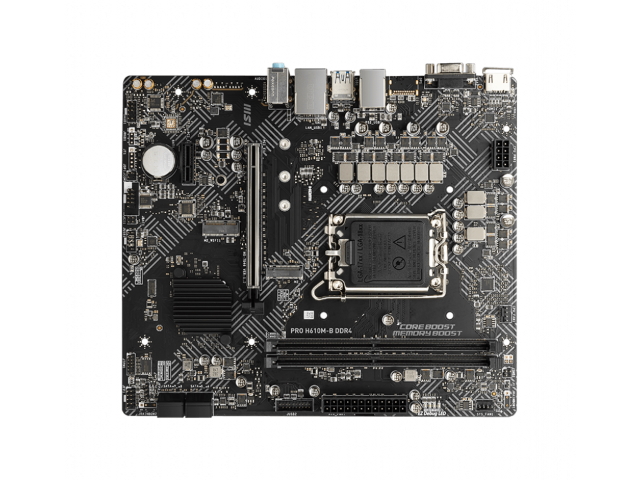 MSI PRO H610M-B DDR4 インテル 600シリーズ LGA1700対応 intel H610チップセット搭載MicroATXマザーボード  - 製品詳細 | パソコンSHOPアーク（ark）