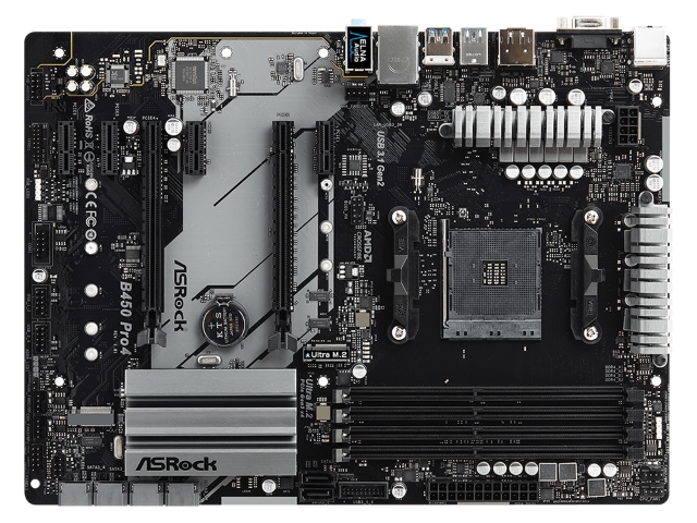 ASRock B450 Pro4 AMD 400シリーズ Socket AM4対応 AMD B450チップ 