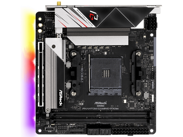 ASRock B550 Phantom Gaming-ITX/ax AMD 500シリーズ Socket AM4対応 