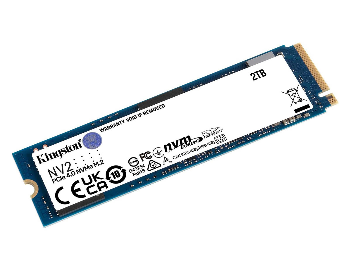 Kingston SNV2S/2000G NV2 M.2 2280 PCIe NVMe Gen 4.0 x4 インタフェース 2TB 3D  NAND搭載 SSD - 製品詳細 | パソコンSHOPアーク（ark）