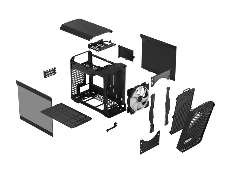 Fractal Design Torrent Nano RGB Black TG Light Tint Torrent Nano Fractal Design Torrent Nano RGB Black TG Light Tint Torrent Nano