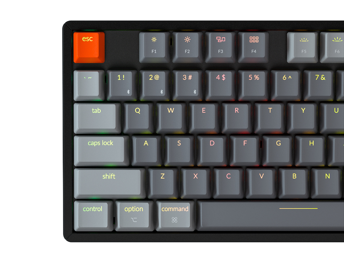 Keychron Keychron K8 ワイヤレス・メカニカルキーボードRGBライト - US(テンキーレス)Gateron赤軸 K8 - 製品詳細  | パソコンSHOPアーク（ark）