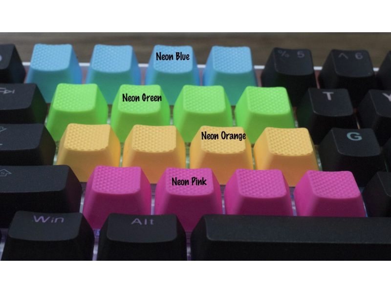 Tai Hao Tai Hao Blank Rubber Gaming Keycaps 4 Keys 1u Neon Blue R1 製品詳細 パソコンshopアーク Ark