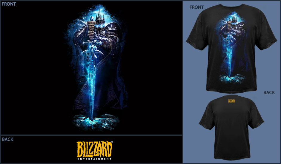 J Nx World Of Warcraft Arthas T Shirt M Size World Of Warcraft アーサスデザインtシャツ 製品詳細 パソコンshopアーク Ark