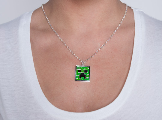 J!NX Minecraft Creeper Pendant Necklace Minecraftシリーズ 