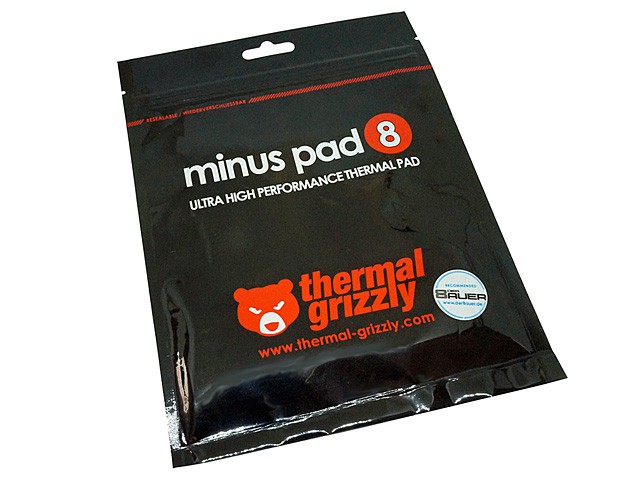 Thermal Grizzly minus pad 8 (3.0mm) minus pad - 製品詳細 | パソコンSHOPアーク（ark）