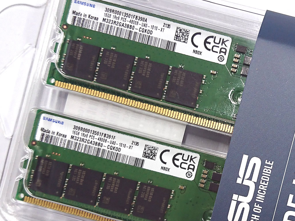 ASUS ASUS DDR5 U-DIMM 32GB KIT 288pin DDR5-4800 CL40-39-39 32GB 