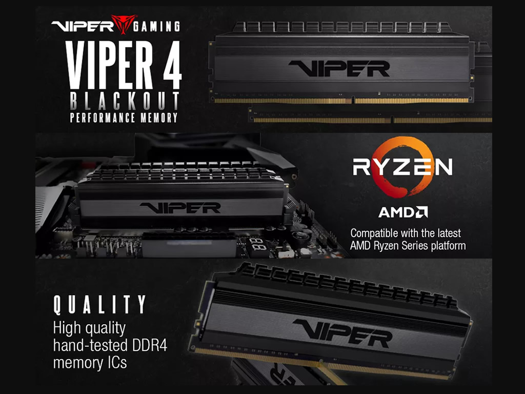 Patriot Pvb416g360c7k Ddr4 Viper 4 Blackout 2pin Ddr4 3600 Cl17 19 19 16gb 8gbx2枚組 Set 1 35volt Xmp2 0 For Amd 製品詳細 パソコンshopアーク Ark