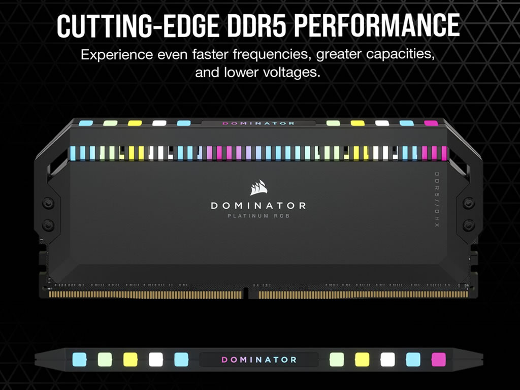 Corsair CMT64GX5M2X5600C40 DOMINATOR PLATINUM RGB DDR5 288pin DDR5-5600 CL40 -40-40 64GB(32GBx2枚組)SET 1.25Volt XMP3.0 - 製品詳細 | パソコンSHOPアーク（ark）