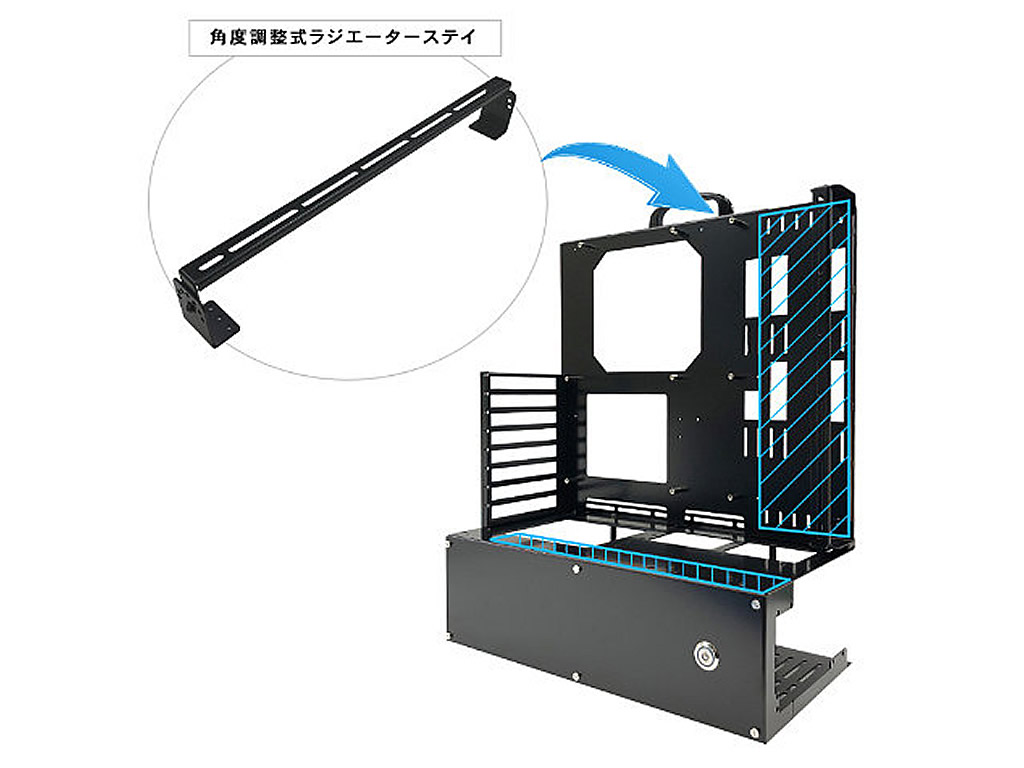 高評価なギフト オープンフレームver.ATX 長尾製作所 - PCパーツ