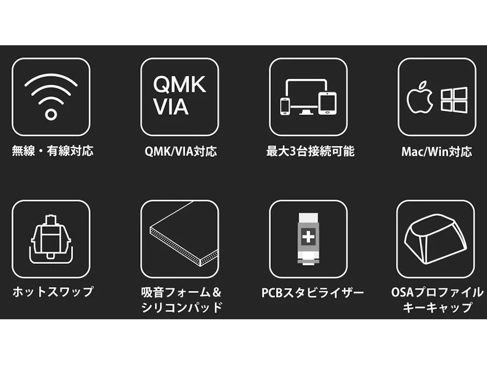 Keychron K8 Pro QMK/VIA ワイヤレス・メカニカルキーボード - RGB