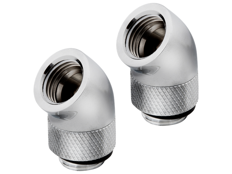 Corsair Hydro X Series XF Hardline 90° 14mm OD Fitting Twin Pack