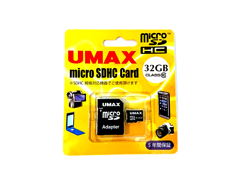 Umax Um Mcsdhc C10 32g Microsdhcカード 32gb Class10対応 製品詳細 パソコンshopアーク Ark