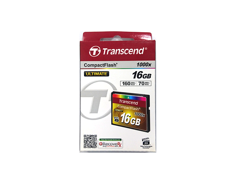 Transcend TS16GCF1000 x1000 コンパクトフラッシュ 16GB 1000倍速 メーカー永久保証付き - 製品詳細 |  パソコンSHOPアーク（ark）