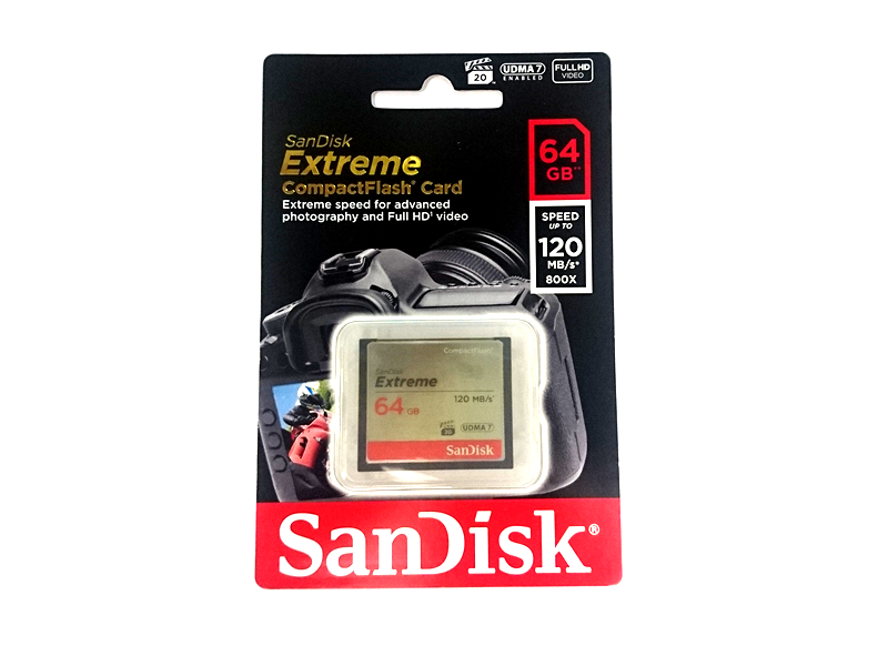 SanDisk SDCFXSB-064G-G46 Extreme コンパクトフラッシュ 64GB 800倍速 - 製品詳細 |  パソコンSHOPアーク（ark）