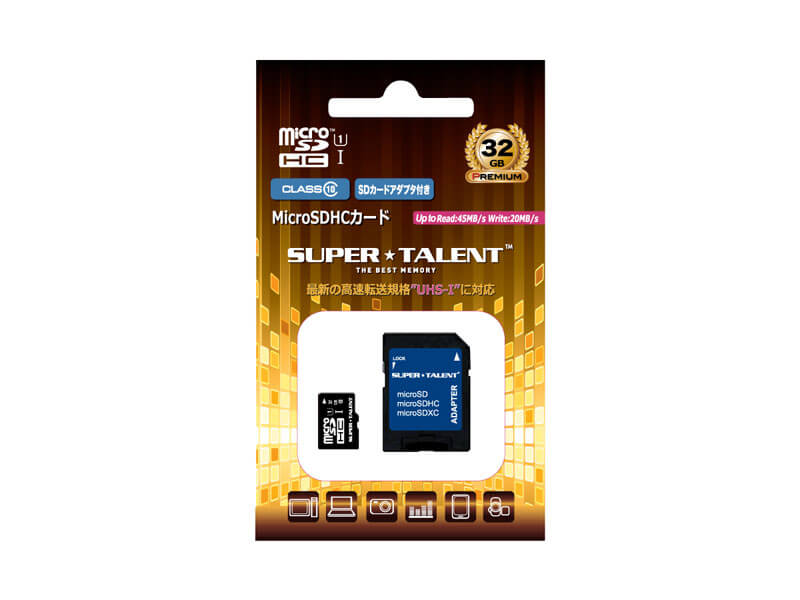 Supertalent St32msu1p Microsdhcカード 32gb Uhs I対応 製品詳細 パソコンshopアーク Ark