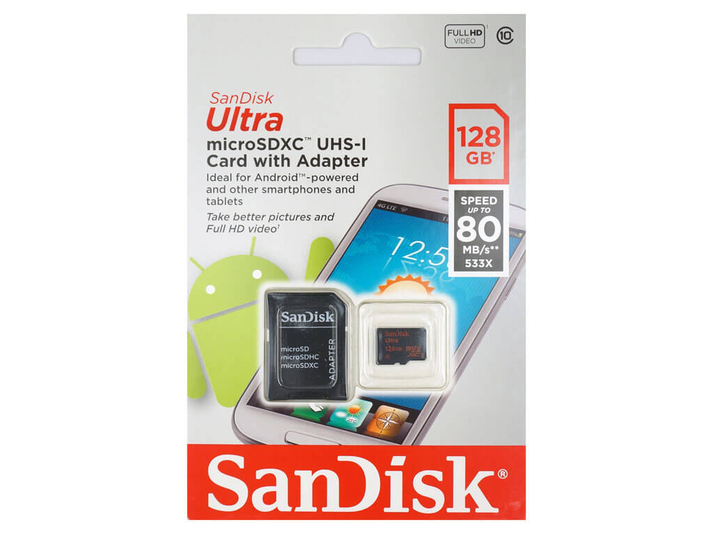 SanDisk SDSQUNC-128G-GN6MA Ultra MicroSDXCカード 128GB 高速転送 