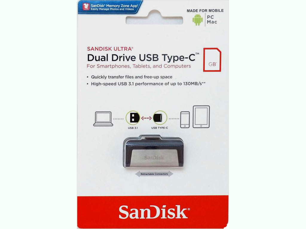 SanDisk SDDDC2-128G-G46 USBフラッシュメモリ 128GB USB Type-C/USB3.1両対応 ULTRA DUAL  DRIVE USB TYPE-C [海外並行輸入品] - 製品詳細 | パソコンSHOPアーク（ark）