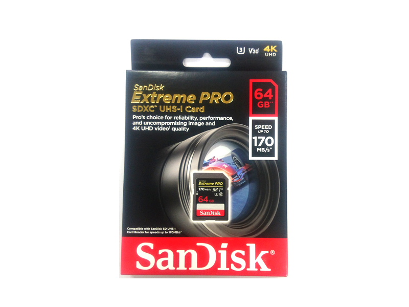 SanDisk SDSDXXY-064G-GN4IN Extreme Pro SDXCカード 64GB UHS Speed class3  [並行輸入海外パッケージ品] - 製品詳細 | パソコンSHOPアーク（ark）