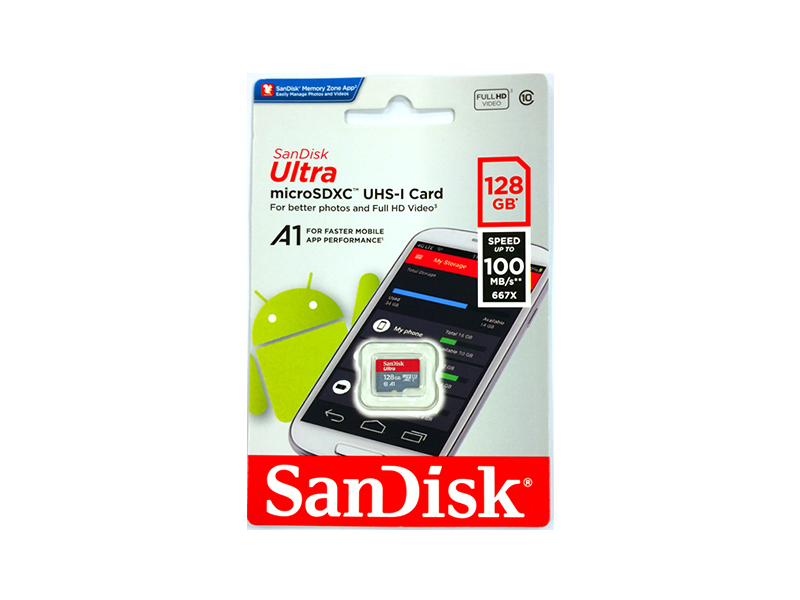 SanDisk SDSQUAR-128G-GN6MN MicroSDXCカード 128GB A1対応 アダプタ 