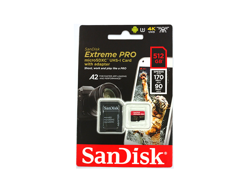 SanDisk SDSQXCZ-512G-GN6MA ExtremePro MicroSDXCカード 512GB [並行