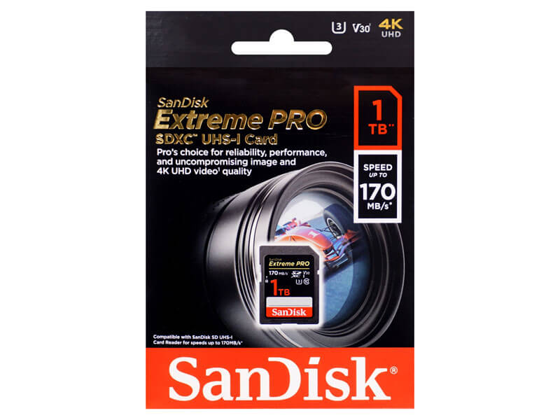 SanDisk SDSDXXY-1T00-GN4IN SDXCカード 1TB UHS Speed class3 [並行輸入海外パッケージ品
