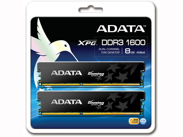 ADATA AX3U1600GC4G9-2G PC3-12800(1600) CL9 4GBx2Kit 人気のヒート 