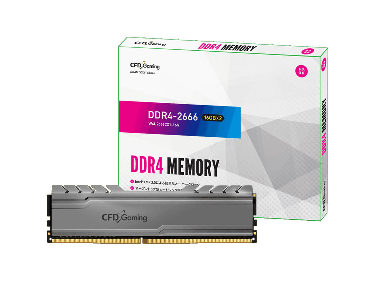 CFD　10,780円 メモリ DDR4-2666 32GB(16GBx2枚組) W4U2666CX1-16G 【arkアーク】 など 他商品も掲載の場合あり