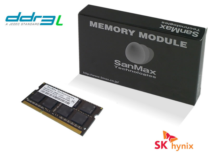 SanMax　2,860円 送料無料 S.O.DIMM DDR3L-1600 8GB SMD-N8G28HTP-16KL-BK 【arkアーク】 など 他商品も掲載の場合あり