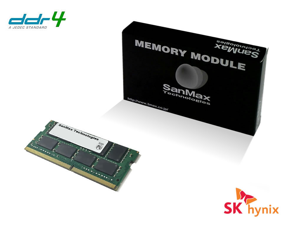 SanMax メモリ　14,630円 SMD4-S32G88H-26V ノート用 DDR4-2666 32GB シングル 2Rank  【arkアーク】