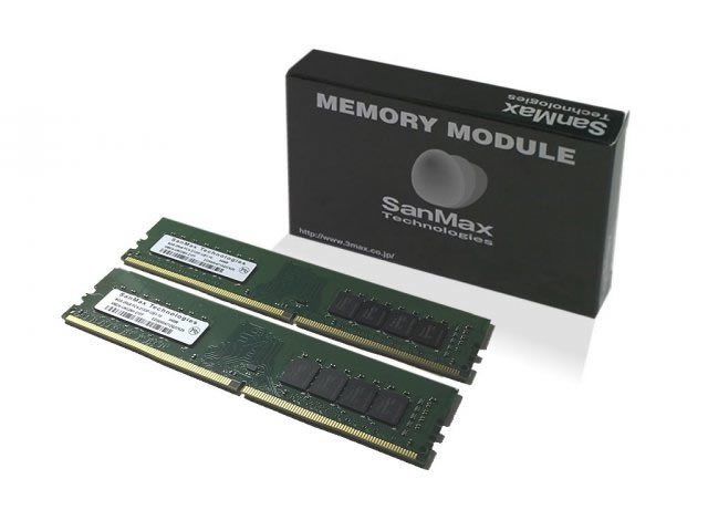 DDR4-2400 16GB(8GBx2枚組)　6,578円 さらに5%クーポン 送料無料 SanMax SMD4-U16G48H-24R-D / 32GB(16GBx2枚組) 12760 【arkアーク】