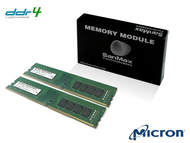 SanMax 16GB (8GBx2) DDR4-2400 #859