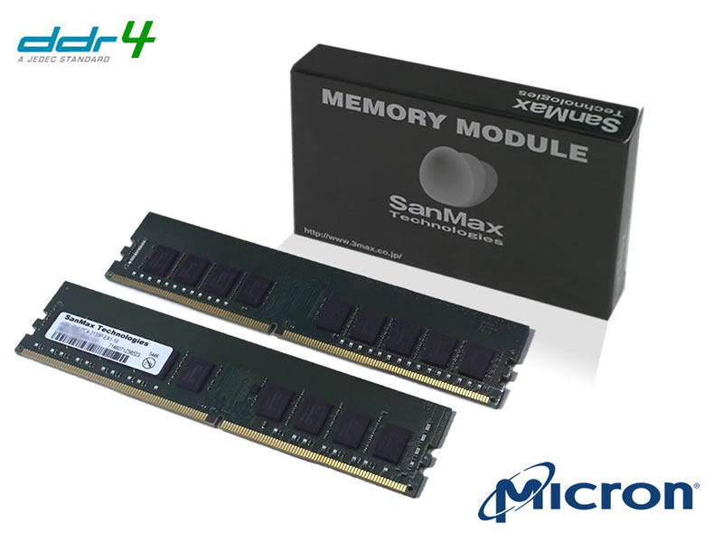 SanMax SMD4-E32G48M-26V-Q DDR4-2666 U-DIMM ECC 8GBx4SET SanMax ...