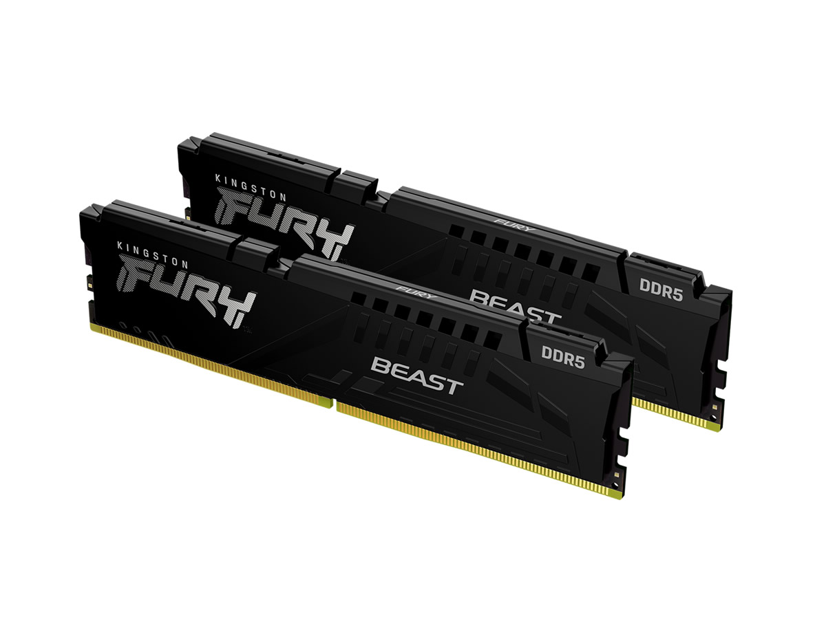 Kingston KF548C38BBK2-32 FURY Beast DDR5 288pin DDR5-4800 CL38-38-38  32GB(16GBx2枚) 1.1Volt XMP3.0 - 製品詳細 | パソコンSHOPアーク（ark）