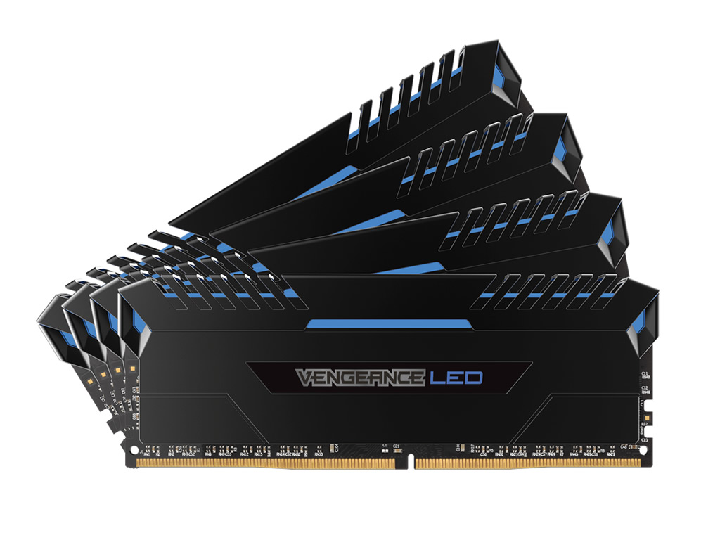 DDR4 メモリ 32GB(8GBx4枚組)　12,980円 Corsair CMU32GX4M4C3200C16B Blue LED 送料無料など 【arkアーク】