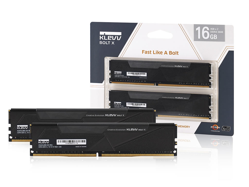 DDR4-3600メモリ8GBx2　4,880円 KLEVV(Essencore) KD48GU880-36A180U  DDR4-3600 CL18-22-22-42 16GB(8GBx2枚組) 【arkアーク】で 夏の自由研究 (たのしいじさく) フェア開催中