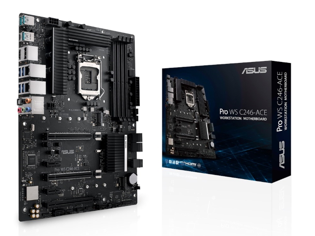 ASUS Pro WS C246-ACE インテル C240シリーズ LGA1151対応 intel C246
