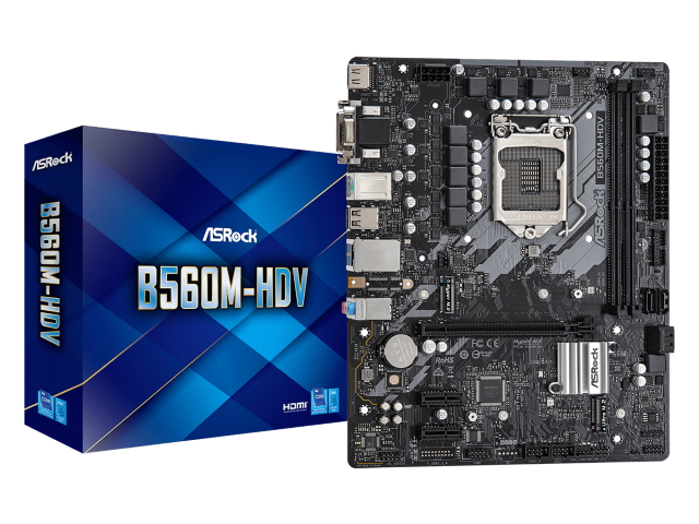 ASRock B560M-HDV インテル 500シリーズ LGA1200対応 intel B560チップセット搭載MicroATXマザーボード -  製品詳細 | パソコンSHOPアーク（ark）