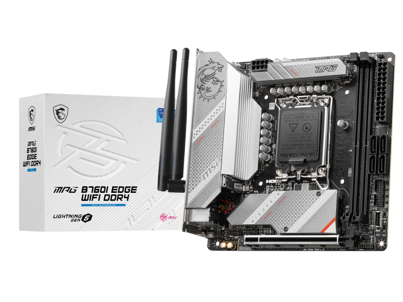 MSI MPG B760I EDGE WIFI DDR4 インテル 700シリーズ LGA1700対応 ...