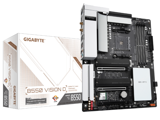 GIGABYTE B550 VISION D AMD 500シリーズ Socket AM4対応 AMD B550チップセット搭載ATXマザーボード -  製品詳細 | パソコンSHOPアーク（ark）